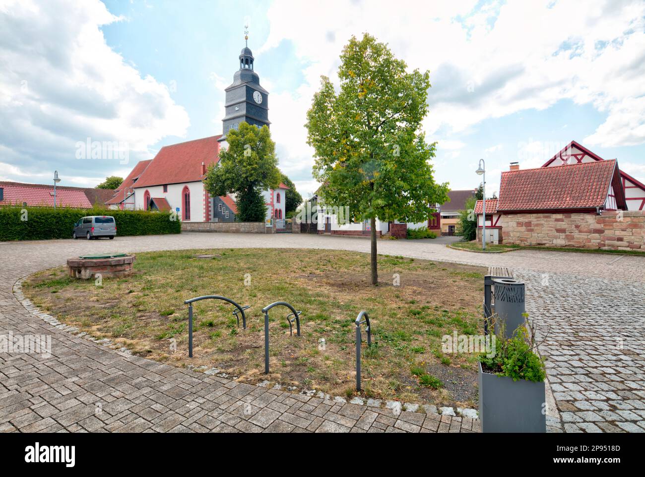 Marienkirche, parish church, St.Marien, church, historical, Breitungen, Werra, Thuringia, Germany, Stock Photo
