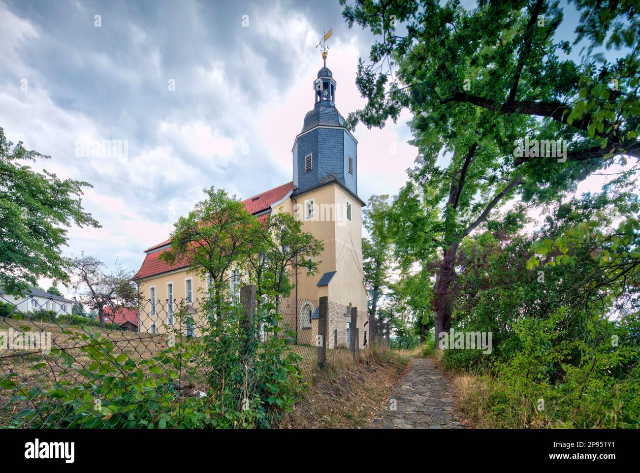 Michaelskirche, church, historical, Breitungen, Werra, Thuringia, Germany, Stock Photo