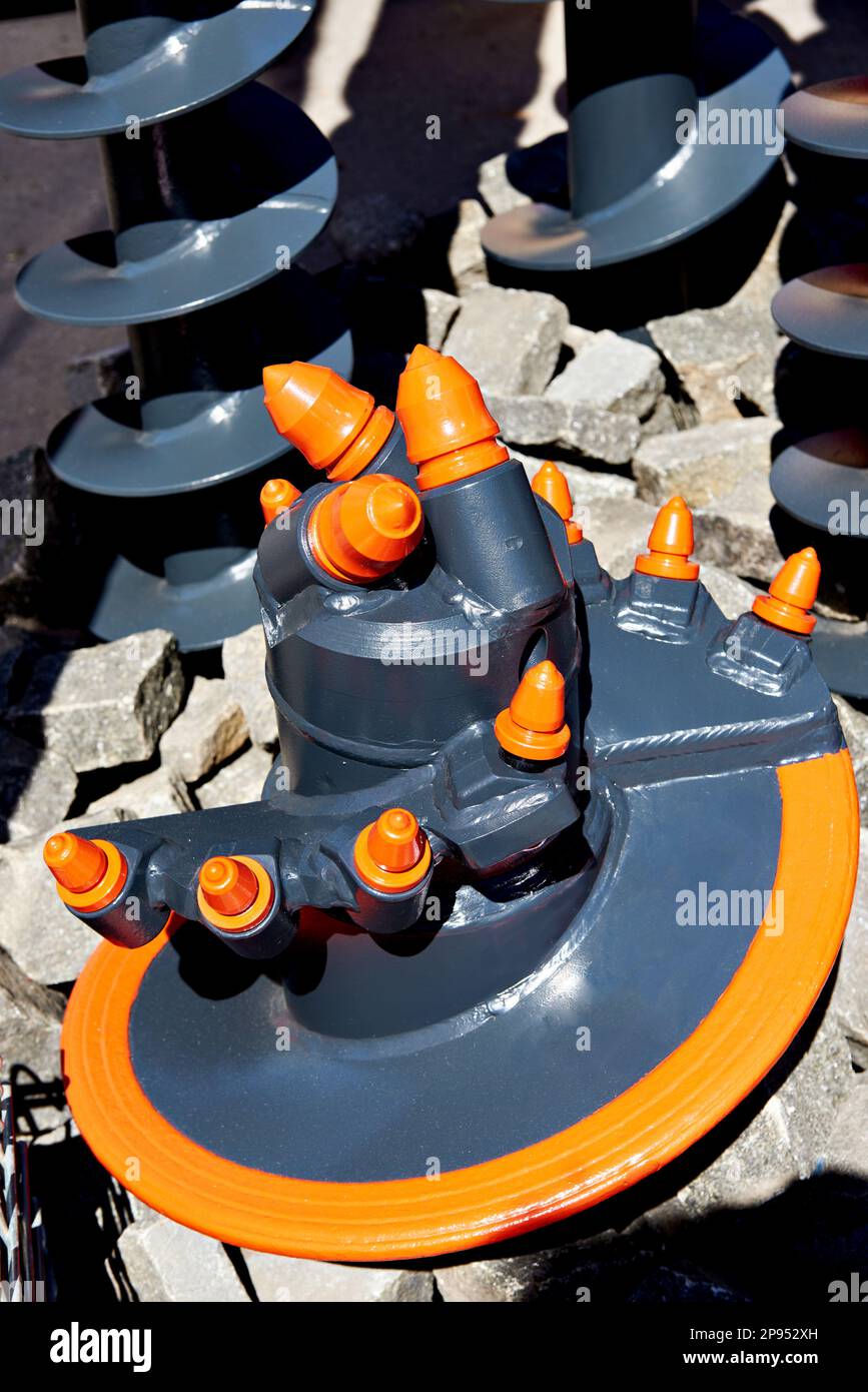 Milling cutter for road milling machine Stock Photo Alamy