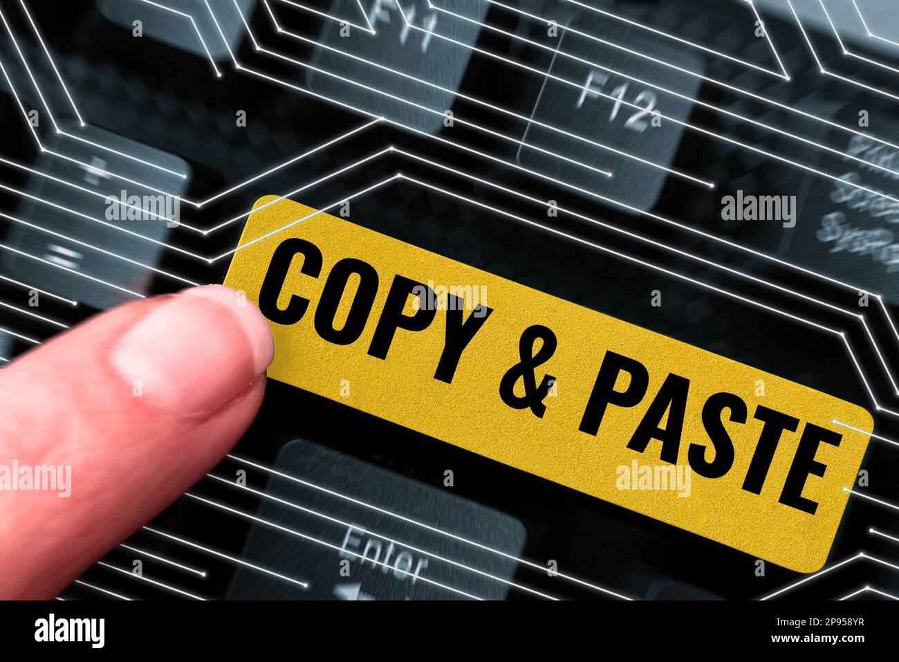 Conceptual display Copy Paste. Concept meaning an imitation, transcript ...