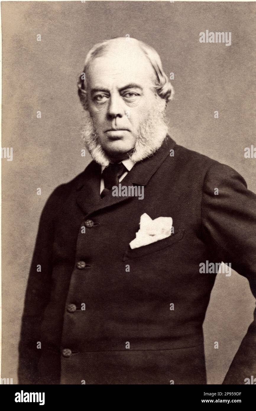 1890 c, GREAT BRITAIN : The british nobleman  George SPENCER CHURCHILL ( 1844 - 1892 ) 8Th Duke of MARLBOUROUGH, father of Charles Richard John Spencer-Churchill, 9th Duke of Marlborough ( 1871 – 1934 ). - PORTRAIT - RITRATTO - barba - beard  - cravatta - tie - fazzoletto nel taschino - pochette  - foto storiche - foto storica  - nobili - nobile - nobiltà  inglese - nobility - INGHILTERRA - ENGLAND - SPENCER-CHURCHILL  - Epoca Vittoriana - Victorians - BELLE EPOQUE  ---- Archivio GBB Stock Photo
