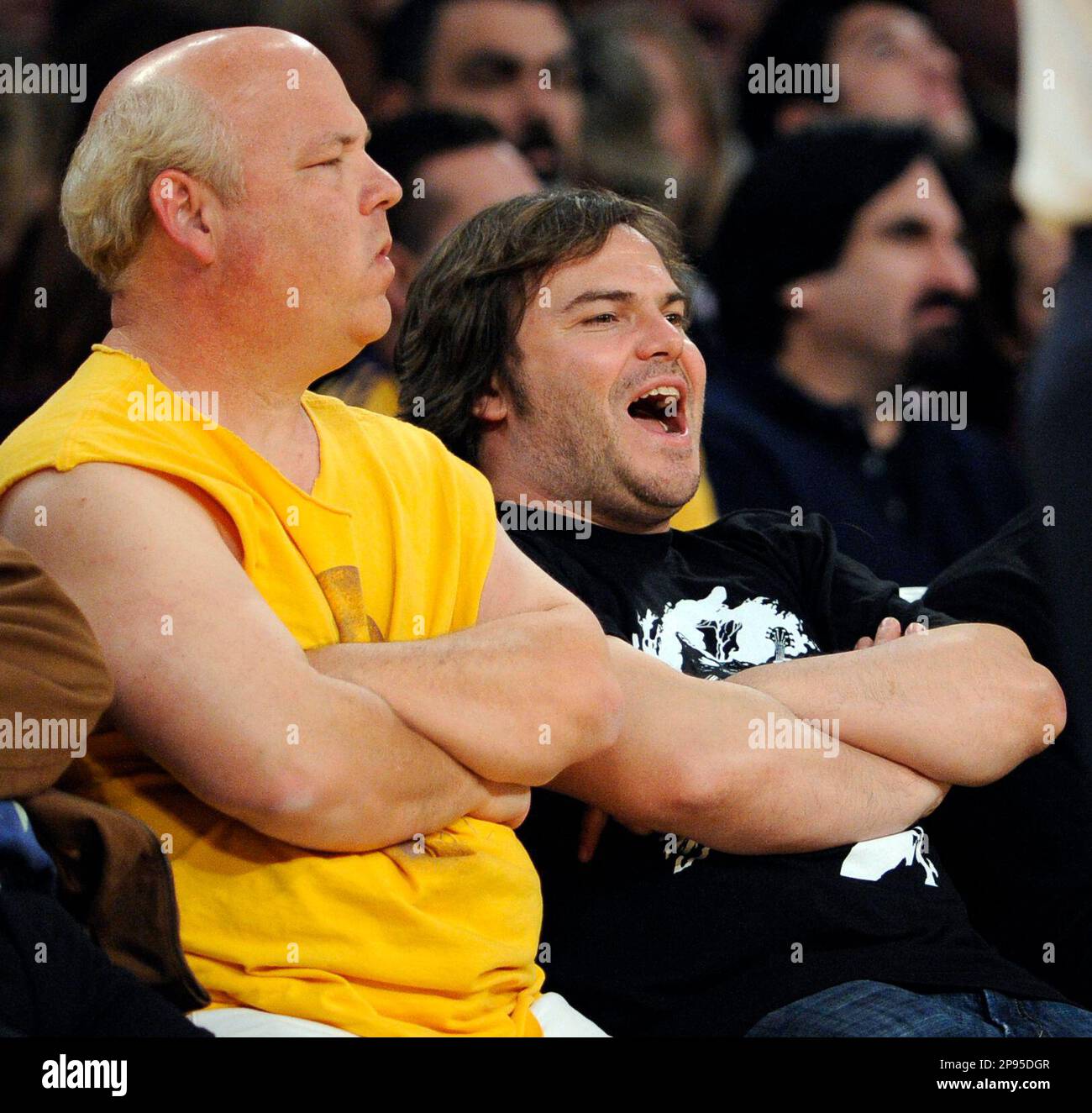 Los Angeles, California, USA. 18th Sep, 2018. Actor Jack Black, right,  poses with Kyle Gass during his star ceremony on the Hollywood Walk of Fame  Star where he was the recipient of