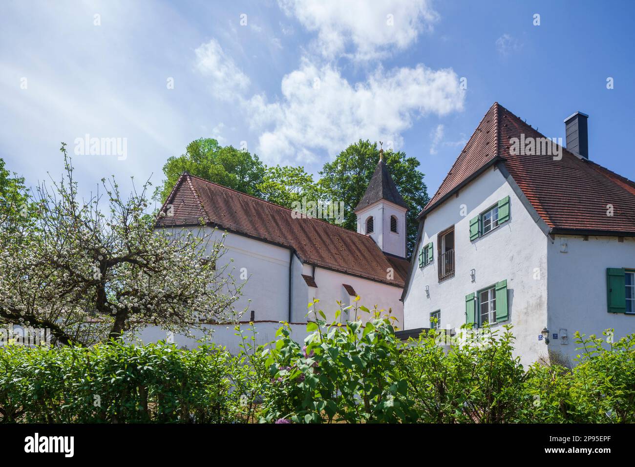 Church St. Walburgis and Apothecary House, SeeonSeebruck, Chiemgau