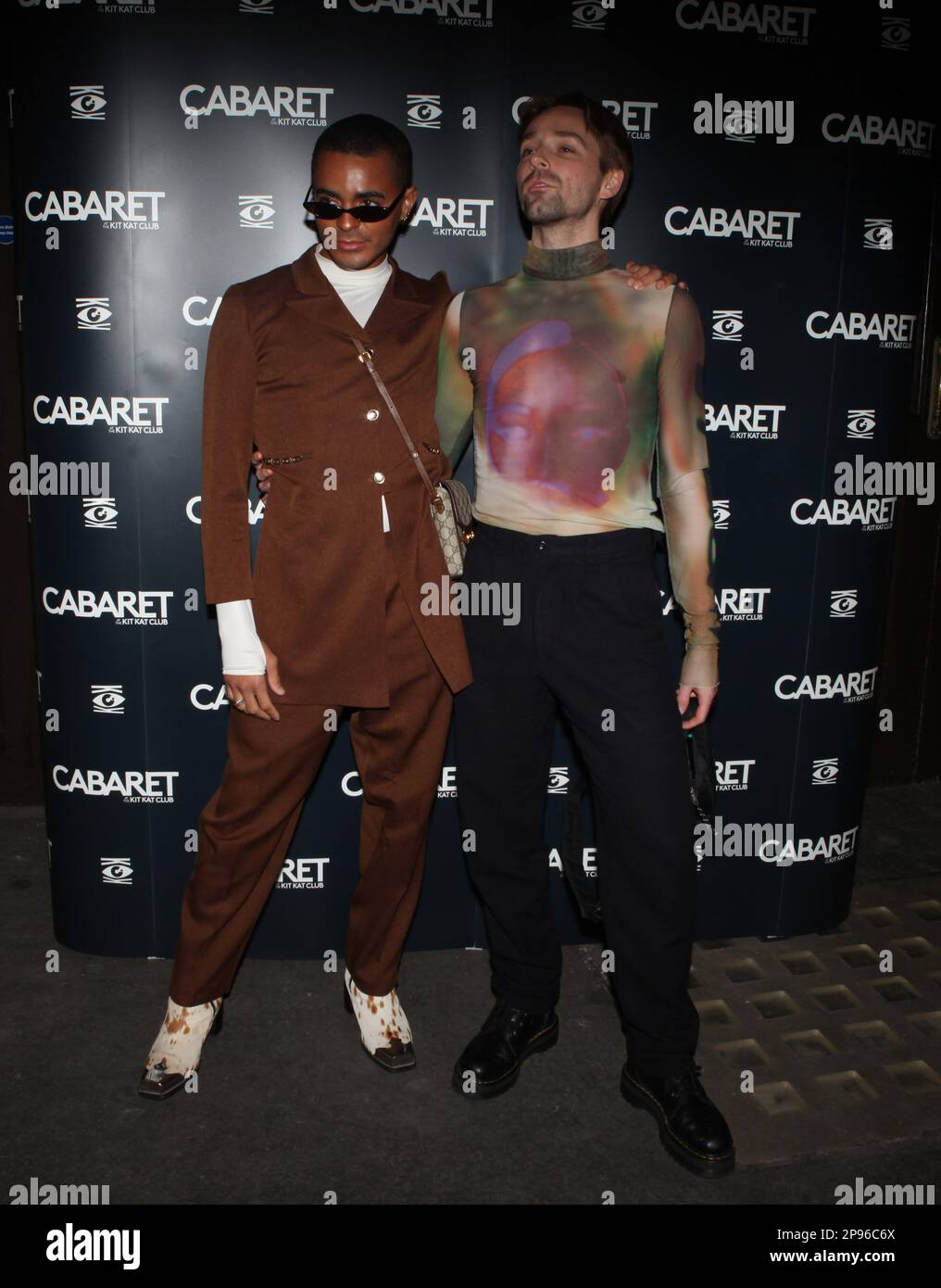 London, UK. Layton Williams and guest at the Cabaret Musical gala night. Kit  Kat Club, Playhouse Theatre. 2nd March 2023. Ref:LMK11-SLIVE030323-002.  Steve Bealing/Landmark Media Stock Photo - Alamy