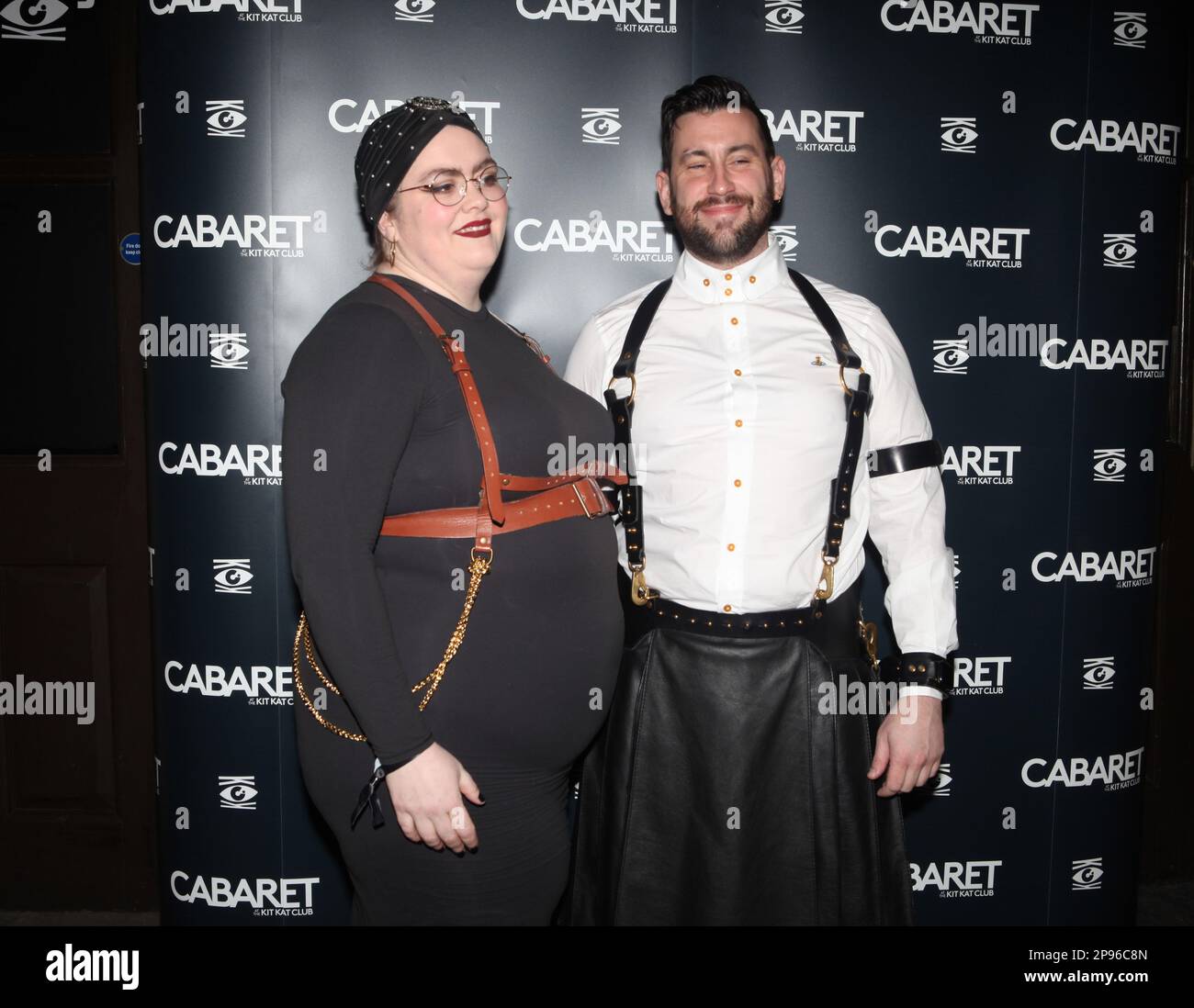 London, UK. Jayde Adams and Clayton Wright at the Cabaret Musical gala  night. Kit Kat Club, Playhouse Theatre. 2nd March 2023.  Ref:LMK11-SLIVE030323-002. Steve Bealing/Landmark Media Stock Photo - Alamy