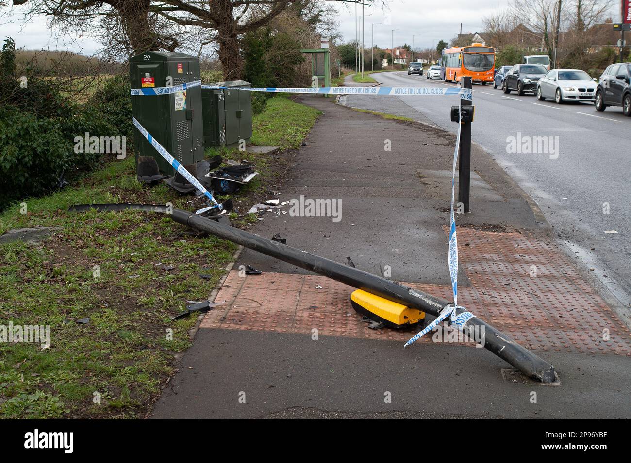 Taplow, Buckinghamshire, UK. 10th March, 2023. A set of demolished