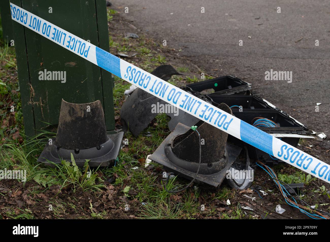 Taplow, Buckinghamshire, UK. 10th March, 2023. A set of demolished