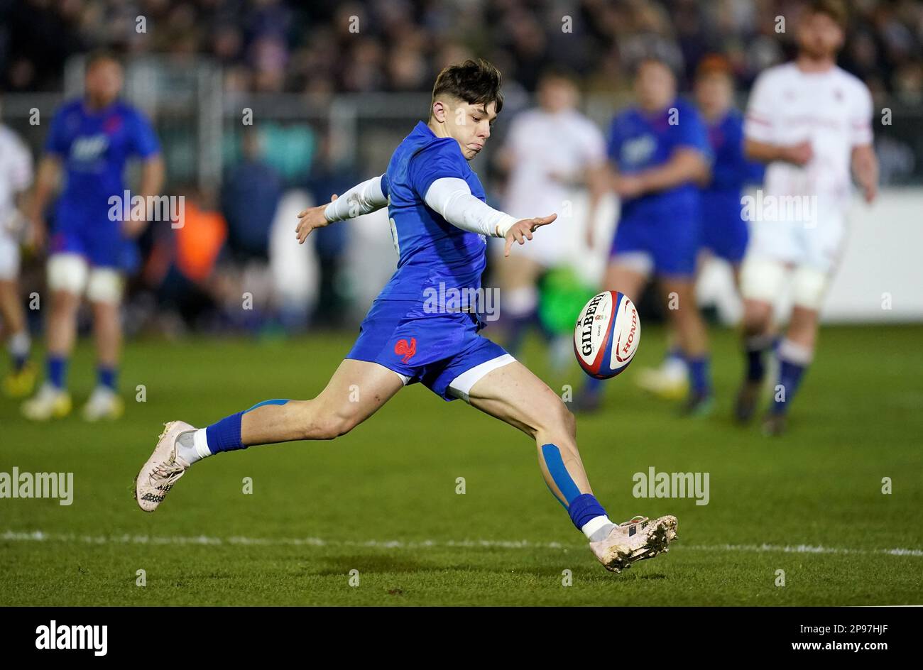 France’s Mathis Ferte in action during the U20's Six Nations match at ...