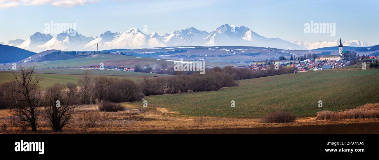 Spissky Stvrtok is a village and municipality in Levoca District in the Presov Region of central-eastern Slovakia. Stock Photo