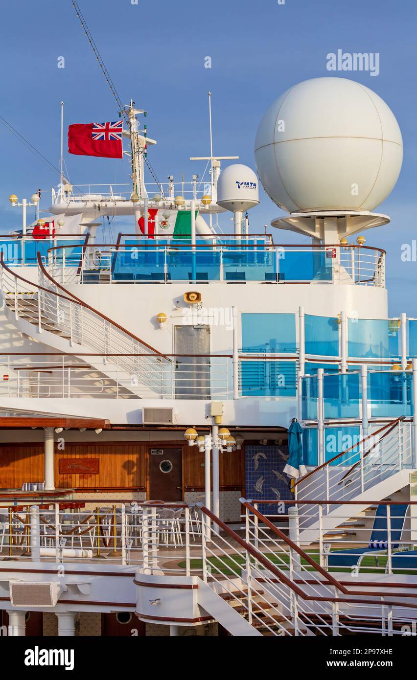 Diamond Princess cruise ship, Puerto De Pichilingue, La Paz City, Baja California Sur, Mexico Stock Photo