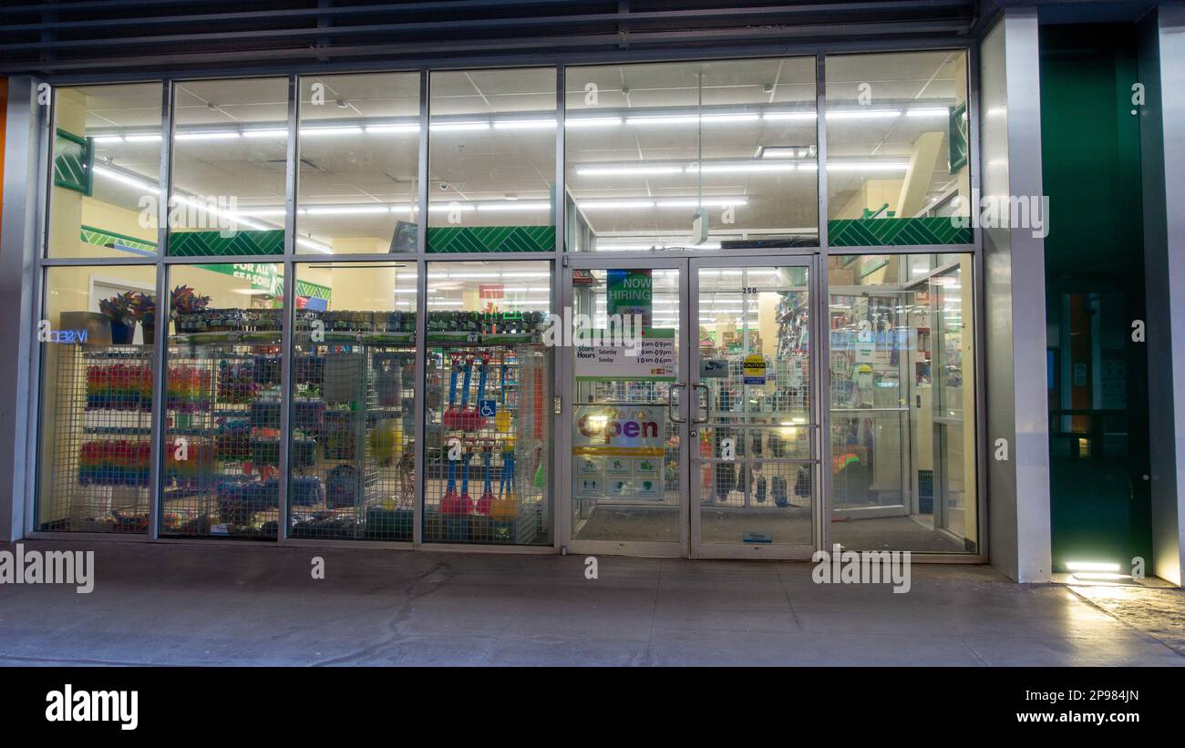 March 10 2023 Dollar tree store in New Westminster, British Columbia