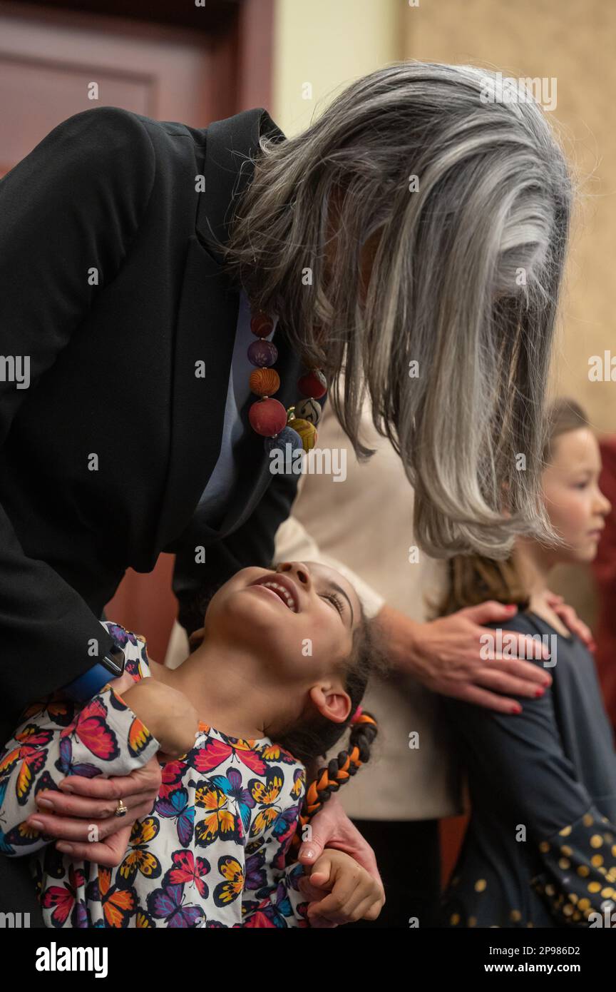 Pherabe, 4, the daughter of the Chief of Staff of House Minority Whip