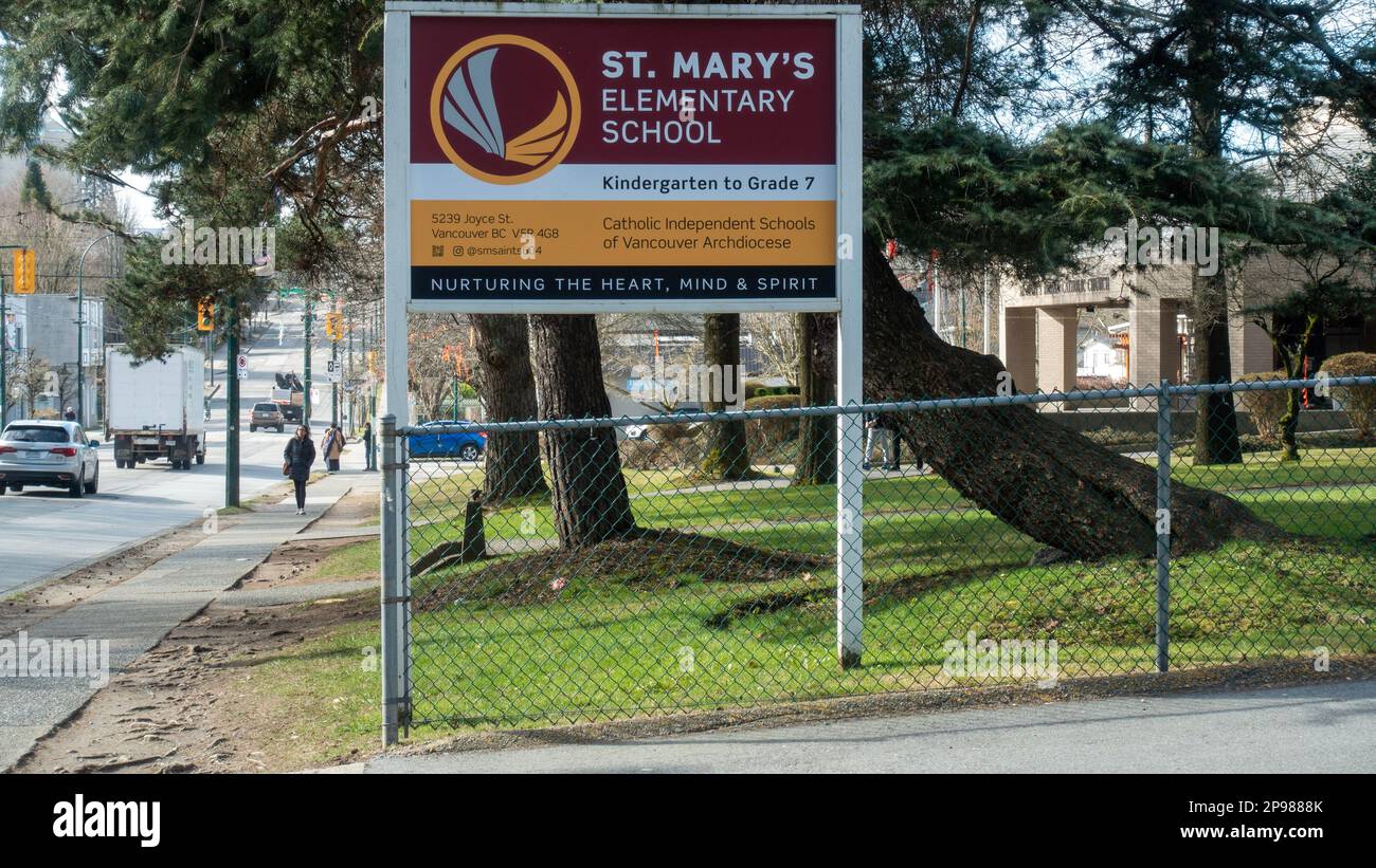 March 9 2023 St. Mary's Elementary School Kinder to Grade 7 Signboard