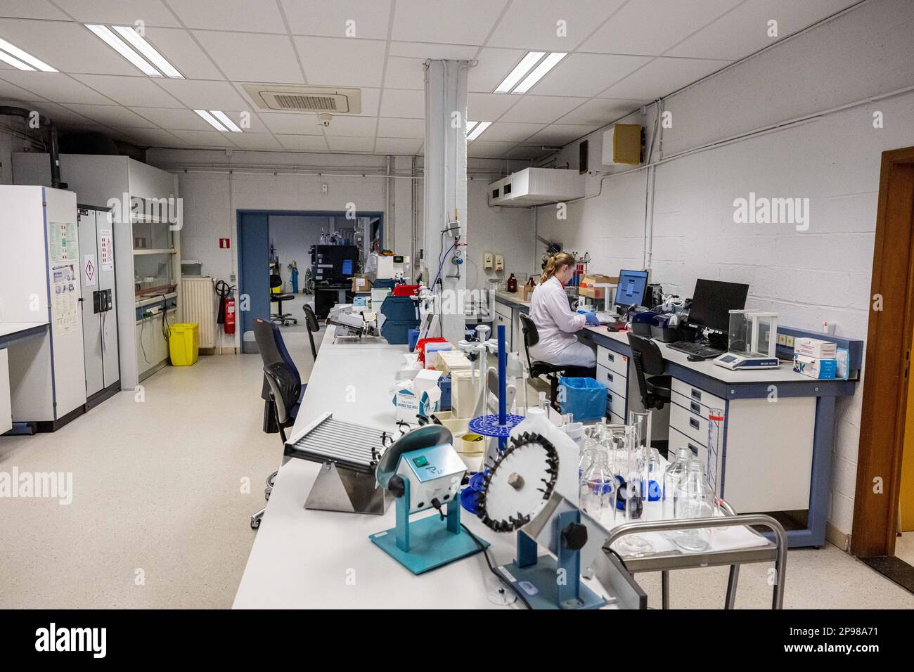 Illustration picture shows and the interior of the forensic laboratory
