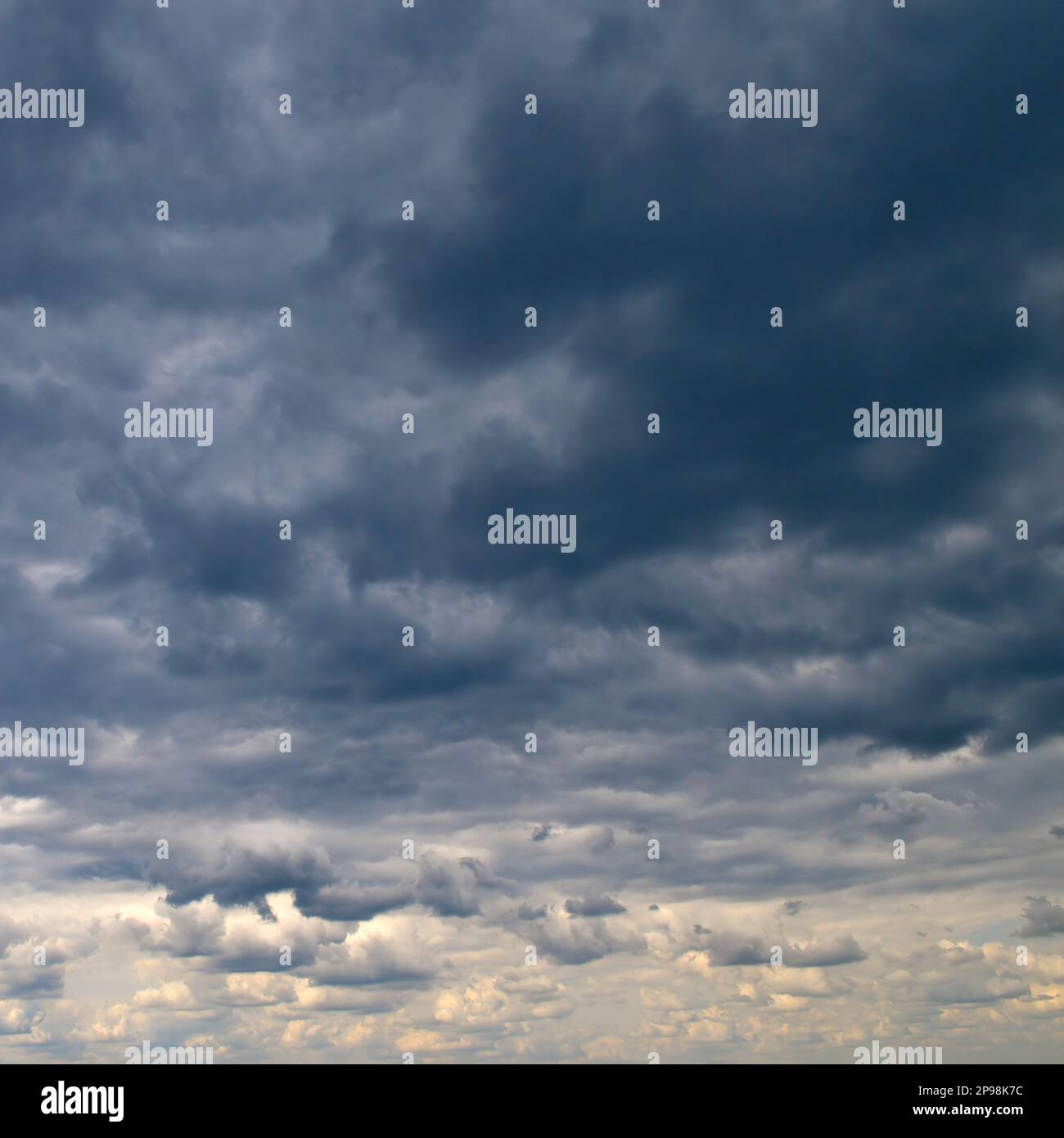 Black storm clouds and bright horizon in sky Stock Photo Alamy