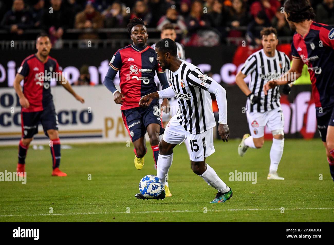 Parma, Italy. 18th Feb, 2023. Tardini Stadium, 18.02.23 Woyo Coulibaly (26  Parma) and Cedric Gondo (15 Ascoli) during the Serie B match between Parma  and Ascoli at Tardini Stadium in Parma, Italia