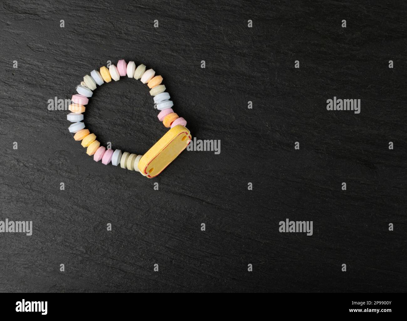Tablet Candies Bracelet, Compressed Sugar Powder Confectionery