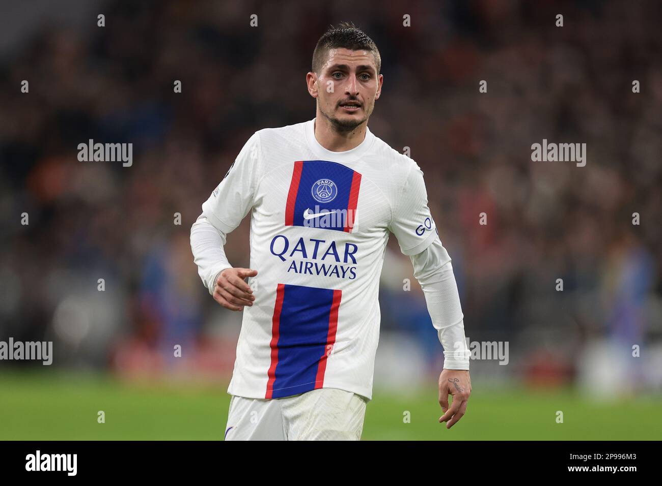 Munich, Germany. 8th Mar, 2023. Sergio Ramos of PSG during the UEFA  Champions League match at Allianz Arena, Munich. Picture credit should  read: Jonathan Moscrop/Sportimage Credit: Sportimage/Alamy Live News Stock  Photo 