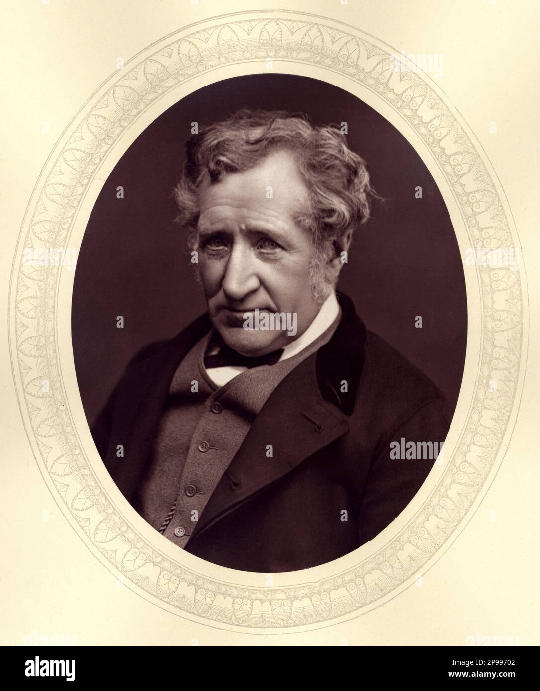 The scottish  inventor and engineer  JAMES HALL NASMYTH ( 1808 - 1890 ), famous for his development of the steam hammer  - Nasmith - foto storiche - foto storica  - INGENIERE - INGENIERIA   - portrait - ritratto  - SCOZIA - SCHOTLAND - tie - cravatta - basette - uomo anziano vecchio - older man  - INVENTORE - GREAT BRITAIN  ----   Archivio GBB Stock Photo