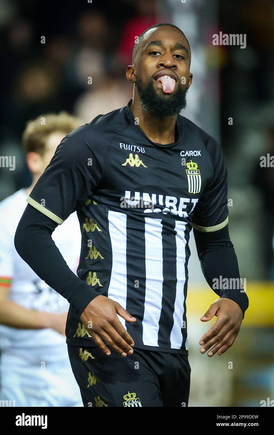 Belgium. 10th Mar, 2023. Charleroi's Isaac Mbenza looks dejected during