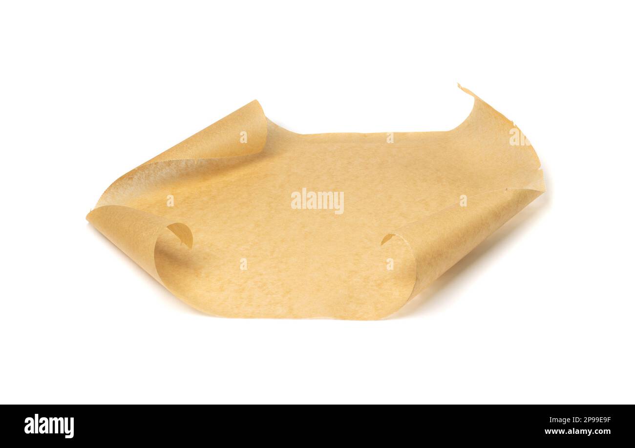 Brown Baking Paper Isolated, Kraft Cooking Paper Sheet Texture