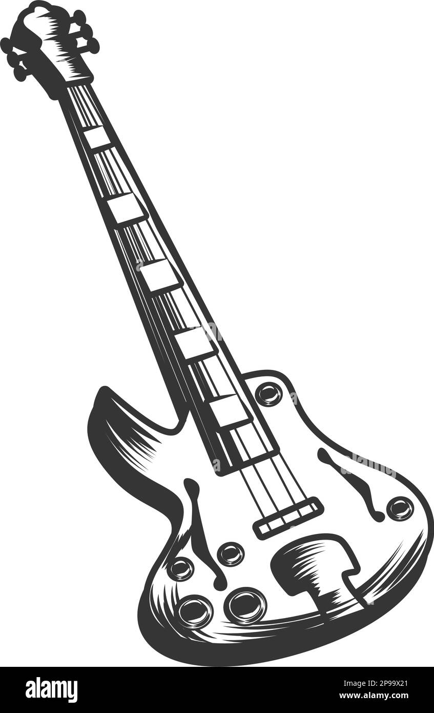 electric guitar jazz musical instrument Stock Vector Image & Art Alamy