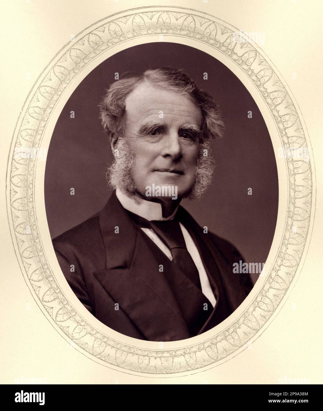 The british conservative politician Lord JOHN WILSON PATTEN  1st Baron WINMARLEIGH ( 1802 - 1892 ) - POLITICO - POLITICA - POLITIC  - foto storiche - foto storica - portrait - ritratto  - barba - beard  -basette -  NOBILI - NOBILITY - Nobiltà  - WILSON-PATTEN  - Barone  - uomo anziano vecchio - older man - tie - cravatta - colletto - collar ----   Archivio GBB Stock Photo