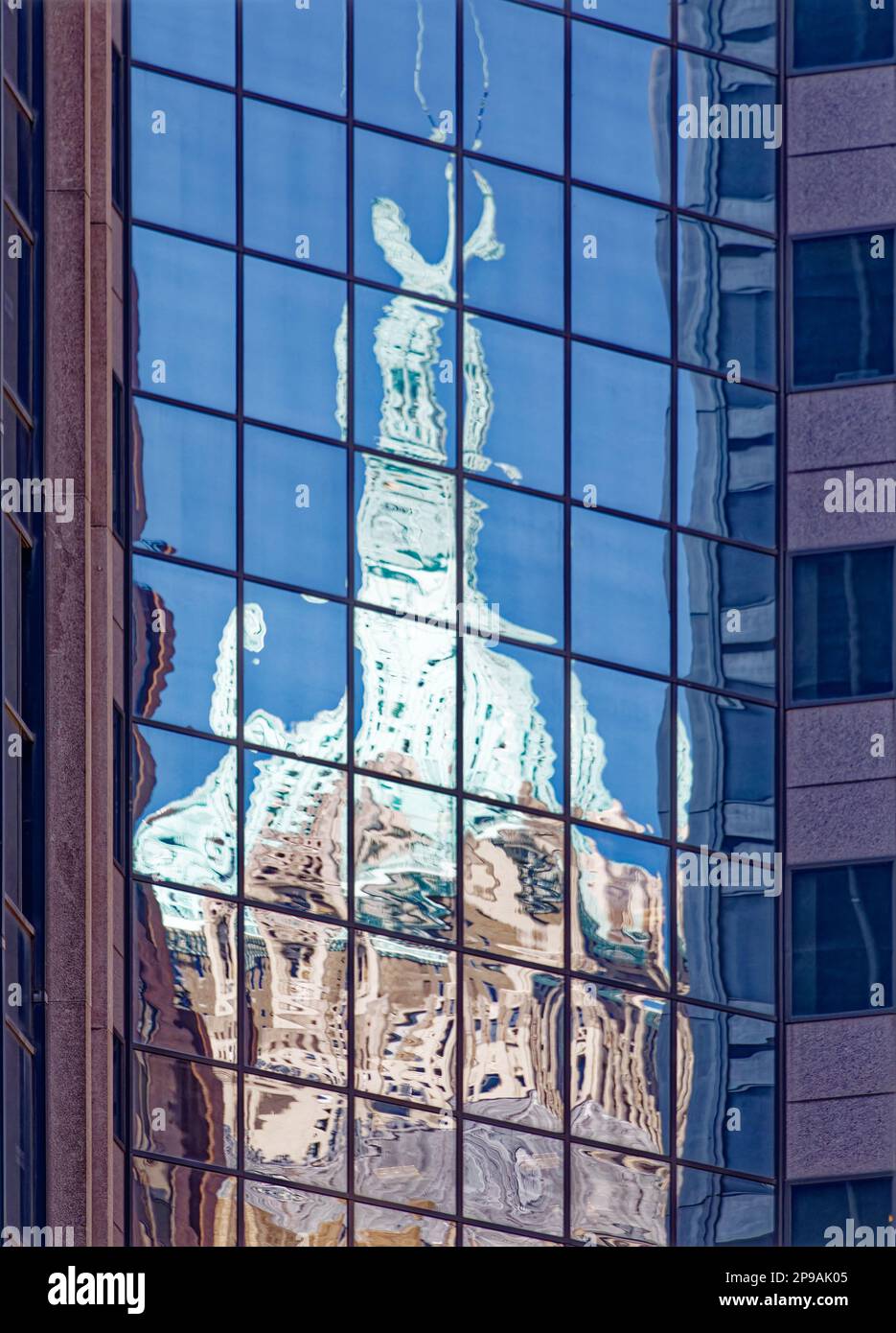 NYC Financial District The corner windows of One Financial Square