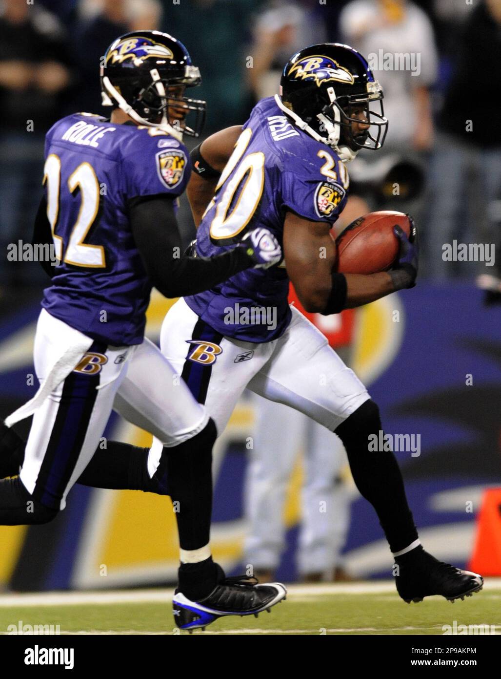 Dec. 13, 2010 - Houston, Texas, United States of America - Baltimore Ravens  safety Ed Reed (20) stretches before the game between the Houston Texans  and the Baltimore Ravens. The Ravens defeated