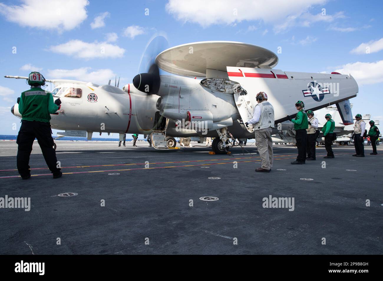 Sailors assigned to the first-in-class aircraft carrier USS Gerald R ...