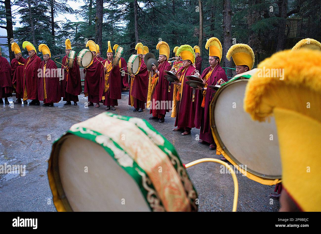 Ritual, in Namgyal Monastery,in Tsuglagkhang complex. McLeod Ganj ...