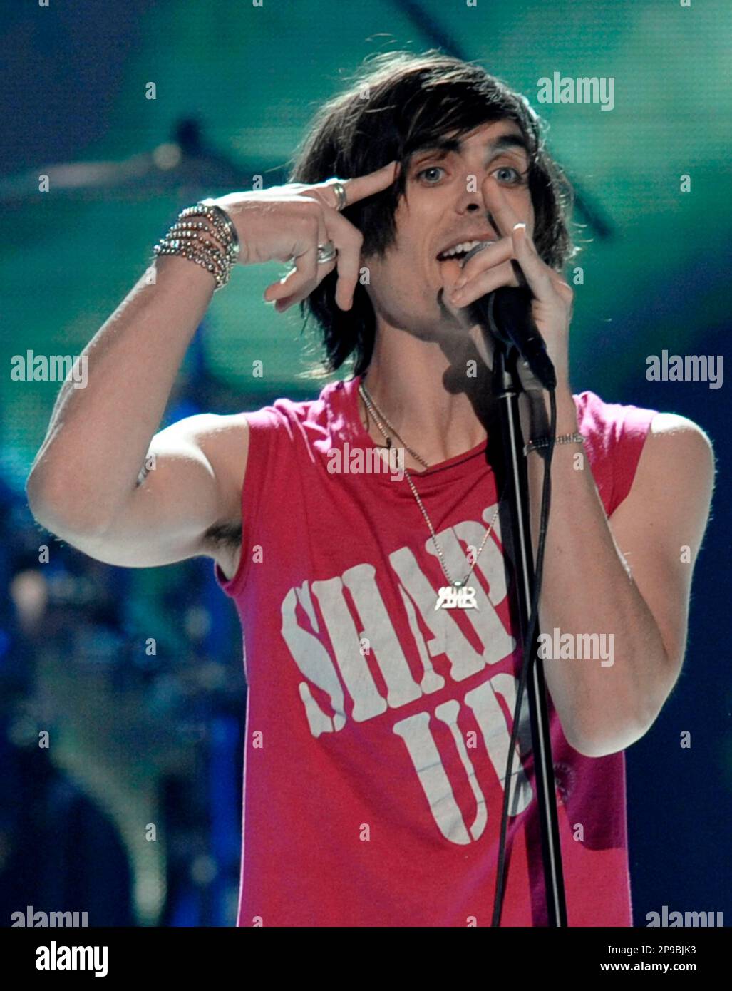 Tyson Ritter Tyson Ritter, lead Singer of All American Rejects, performs at the ...