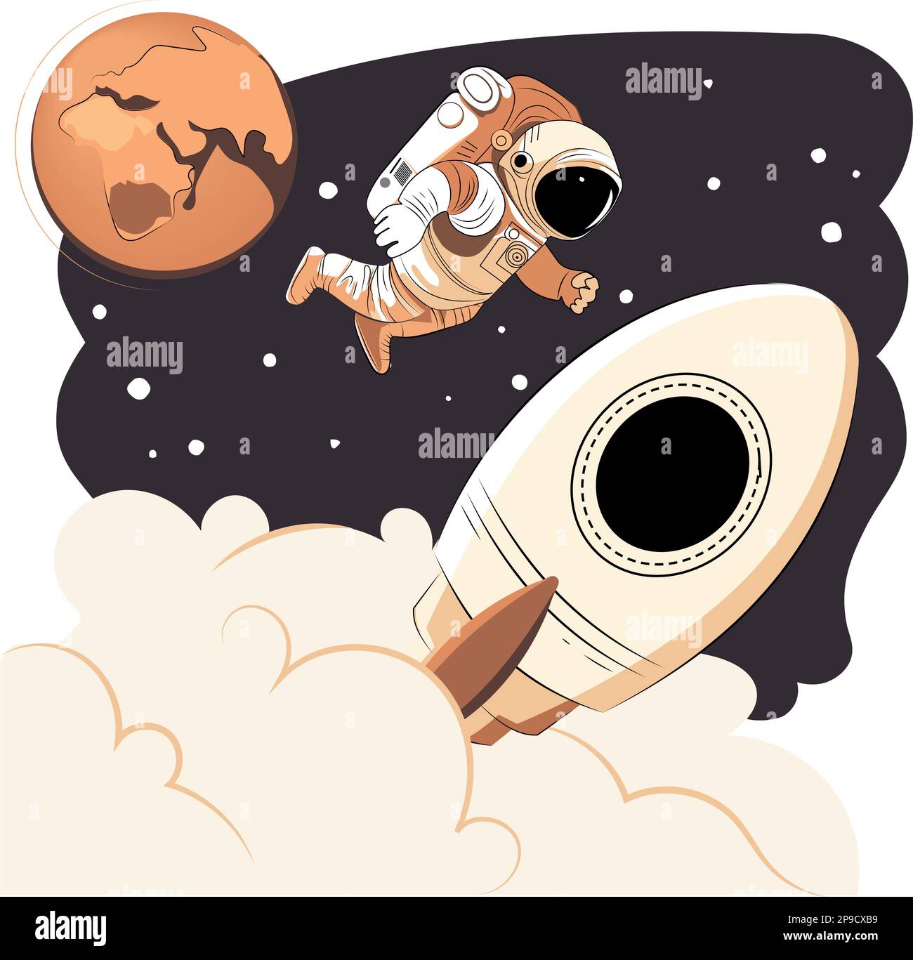 Baby floating in space stars hi-res stock photography and images - Alamy