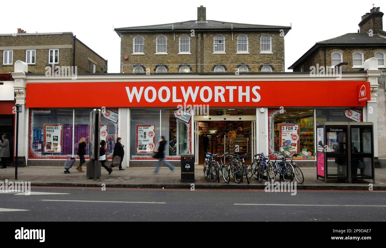 A branch of Woolworths is seen in Balham, south London, Wednesday, Nov