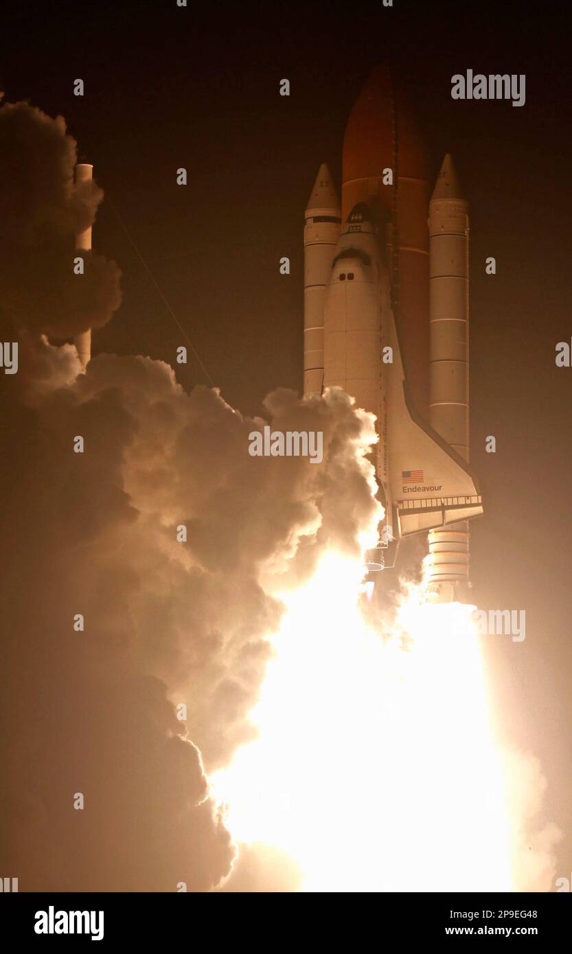 Space shuttle Endeavour lifts-off from pad 39A at the Kennedy Space ...
