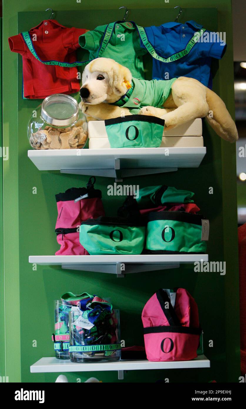 Pet items are seen on display at The Oprah Store, a hybrid souvenir