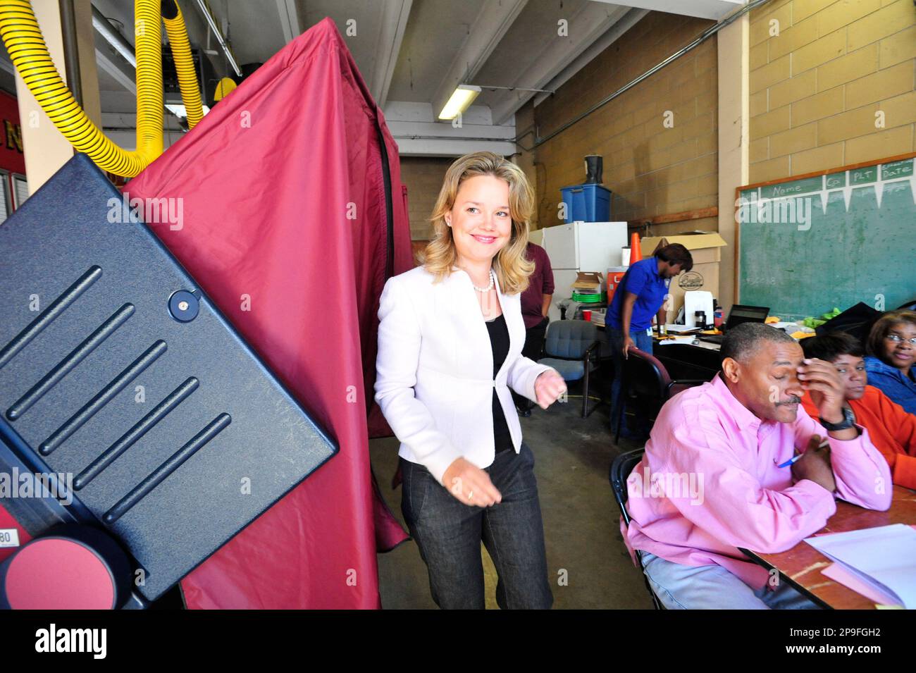 Political newcomer Helena Moreno votes in New Orleans, Tuesday, Nov. 4 ...