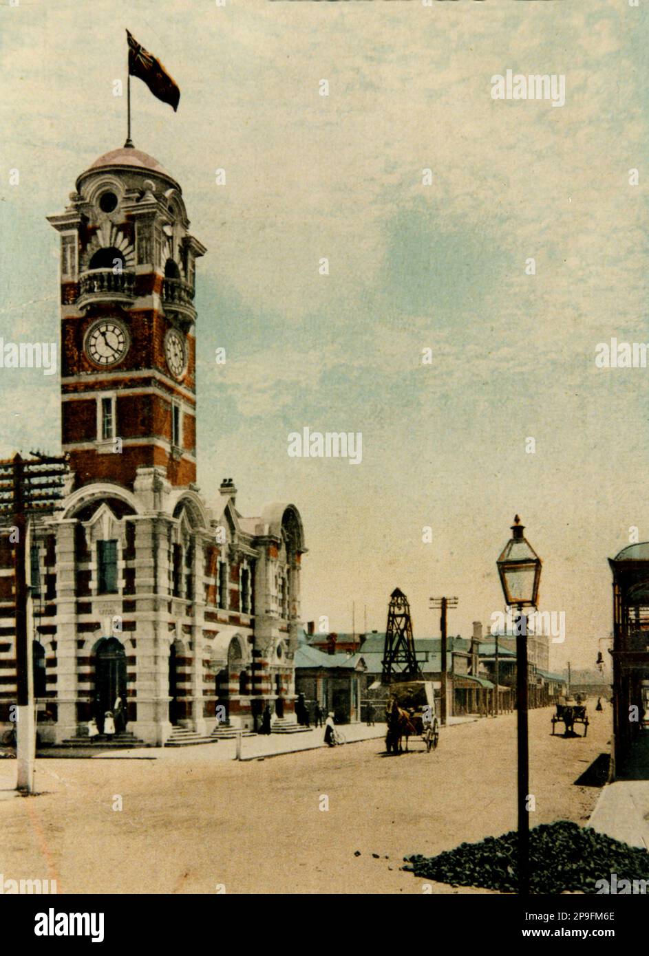 Postcard of the Greymouth Post Office, Westland, New Zealand, completed