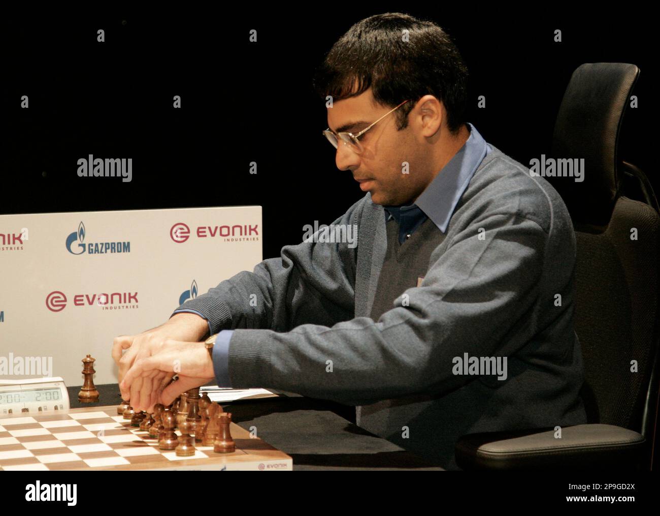 Viswanathan Anand (India) seen during the tenth match of the World