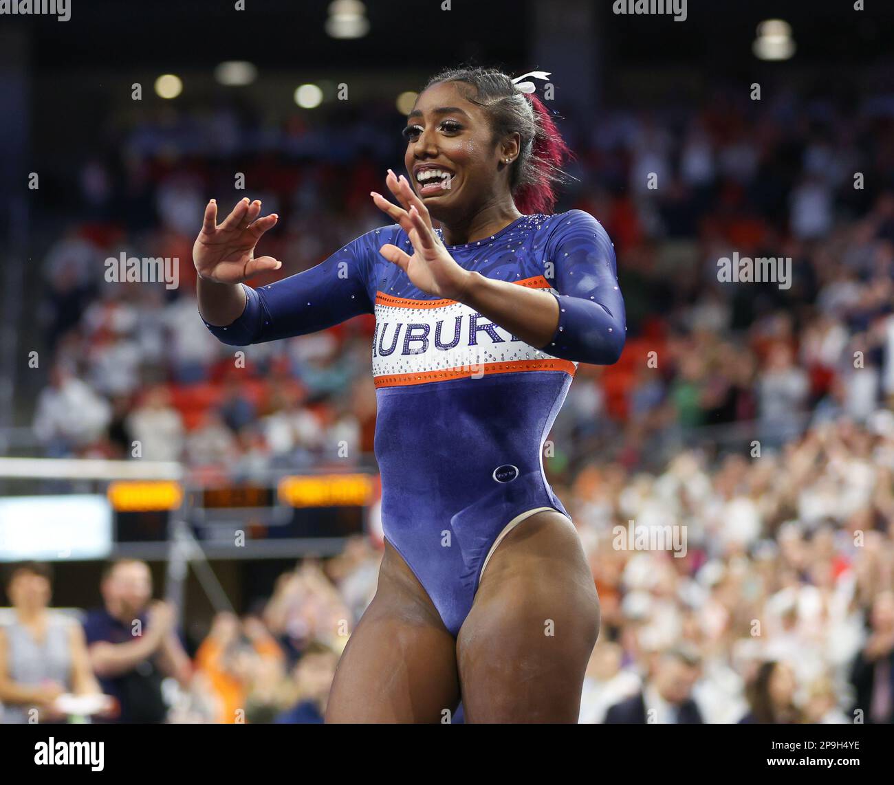 Auburn, AL, USA. 10th Mar, 2023. Auburn's Derrian Gobourne holds back