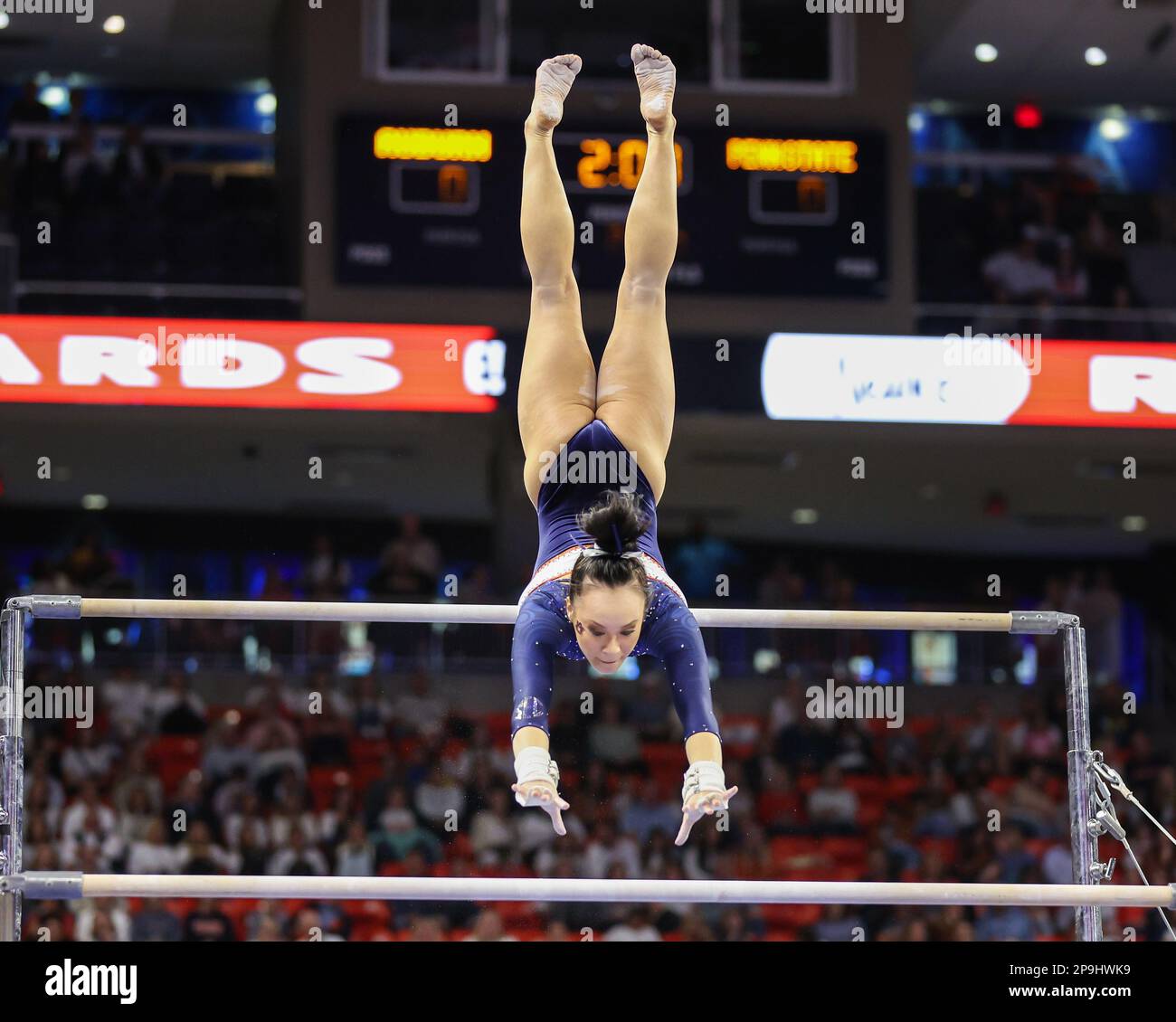 Auburn, AL, USA. 10th Mar, 2023. Auburn's Gabby McLaughlin transitions