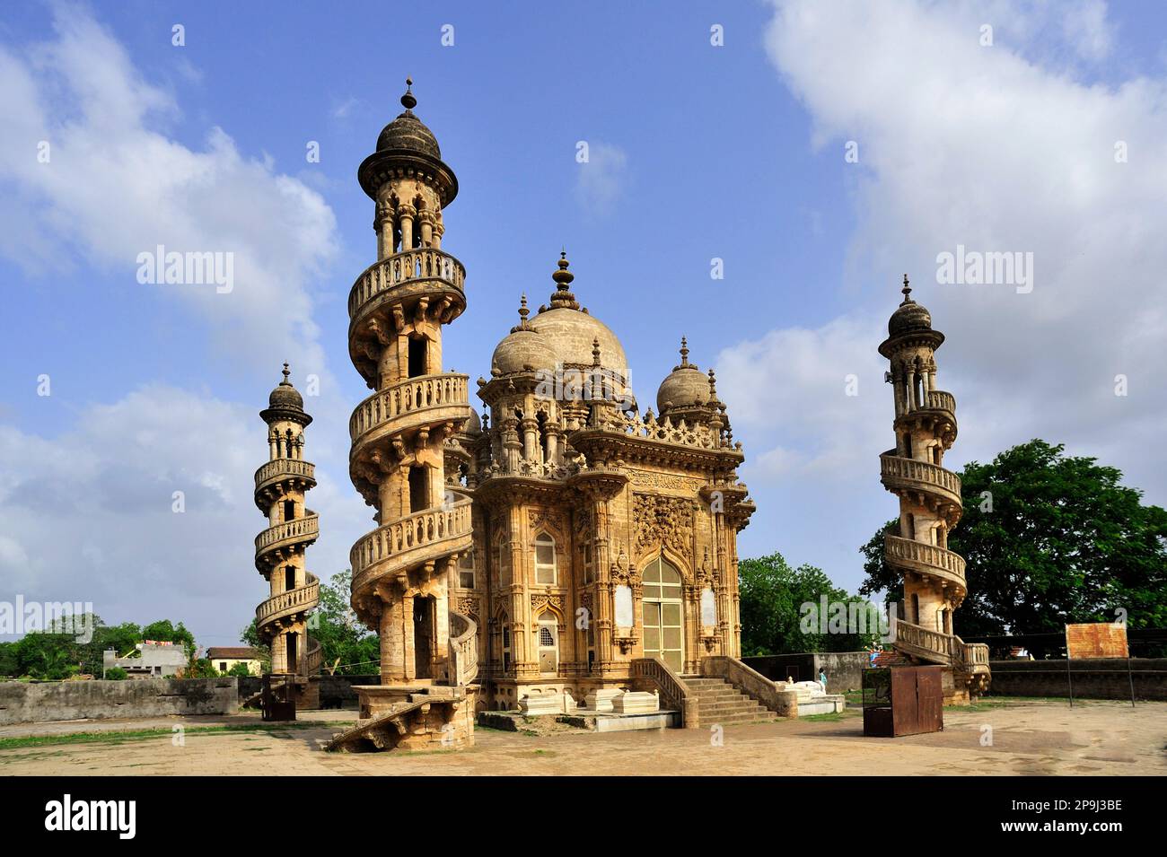 Beautifully decorated architectural building of Mahabat Maqbara at ...