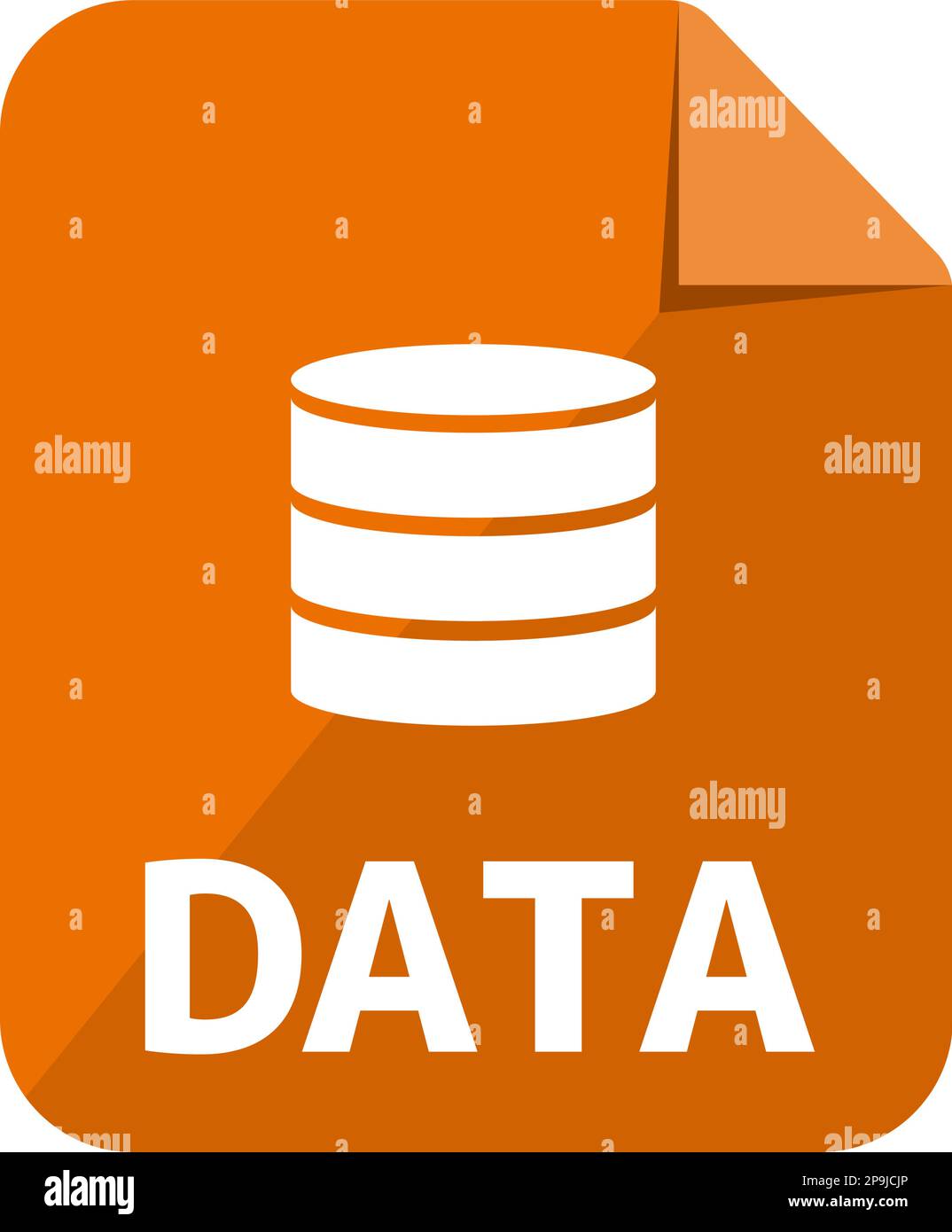 Various file type vector icon illustration | Data Stock Vector Image ...