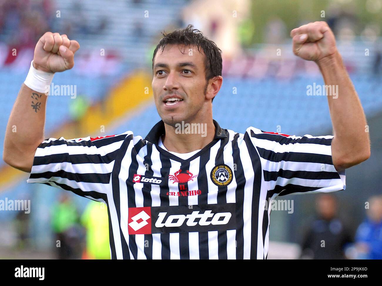 Italy forward Fabio Quagliarella celebrates after scoring