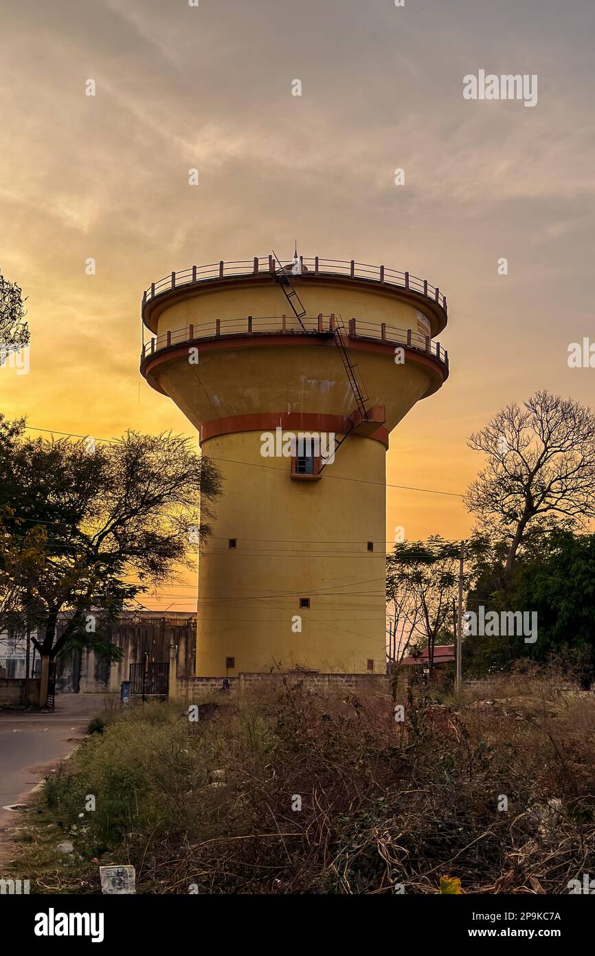 Huge Drinking Overhead Water Tank at Kuvempu Nagar, Mysuru. Built using