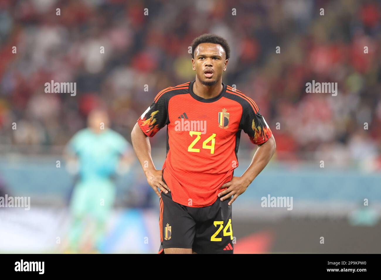 Belgium Away Shirt 2022 with Openda 24 printing