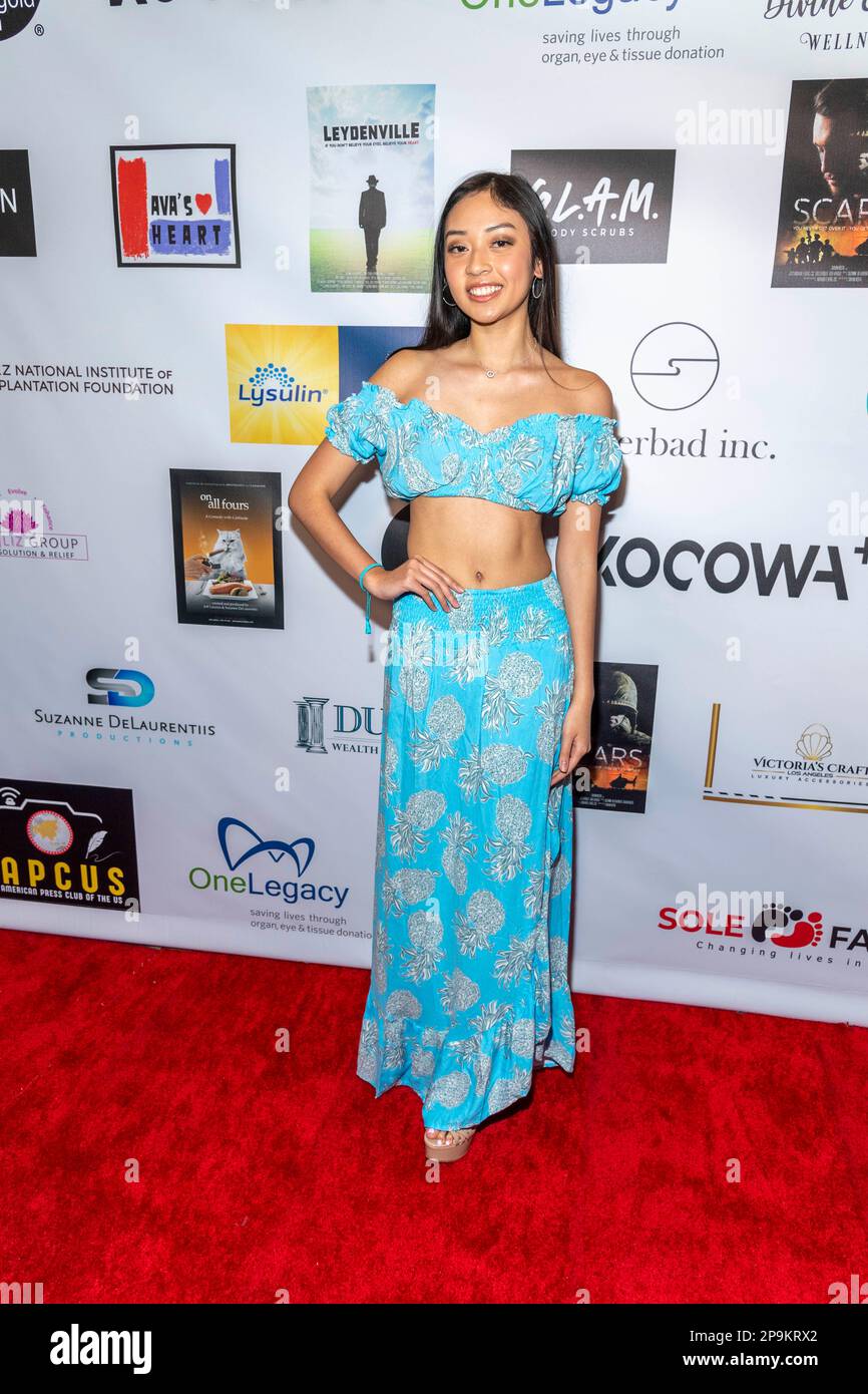 Model Luella Abelita attends Suzanne DeLaurentiis 15th Annual PreOscar