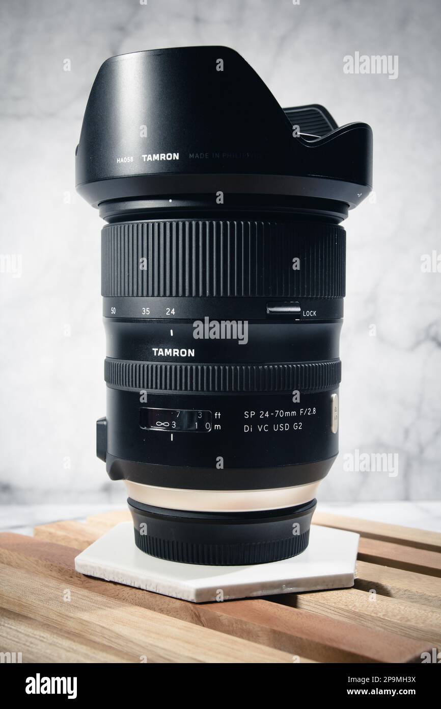 Tamron sp 24 70mm f2 8 di vc usd g2 stock photo alamy