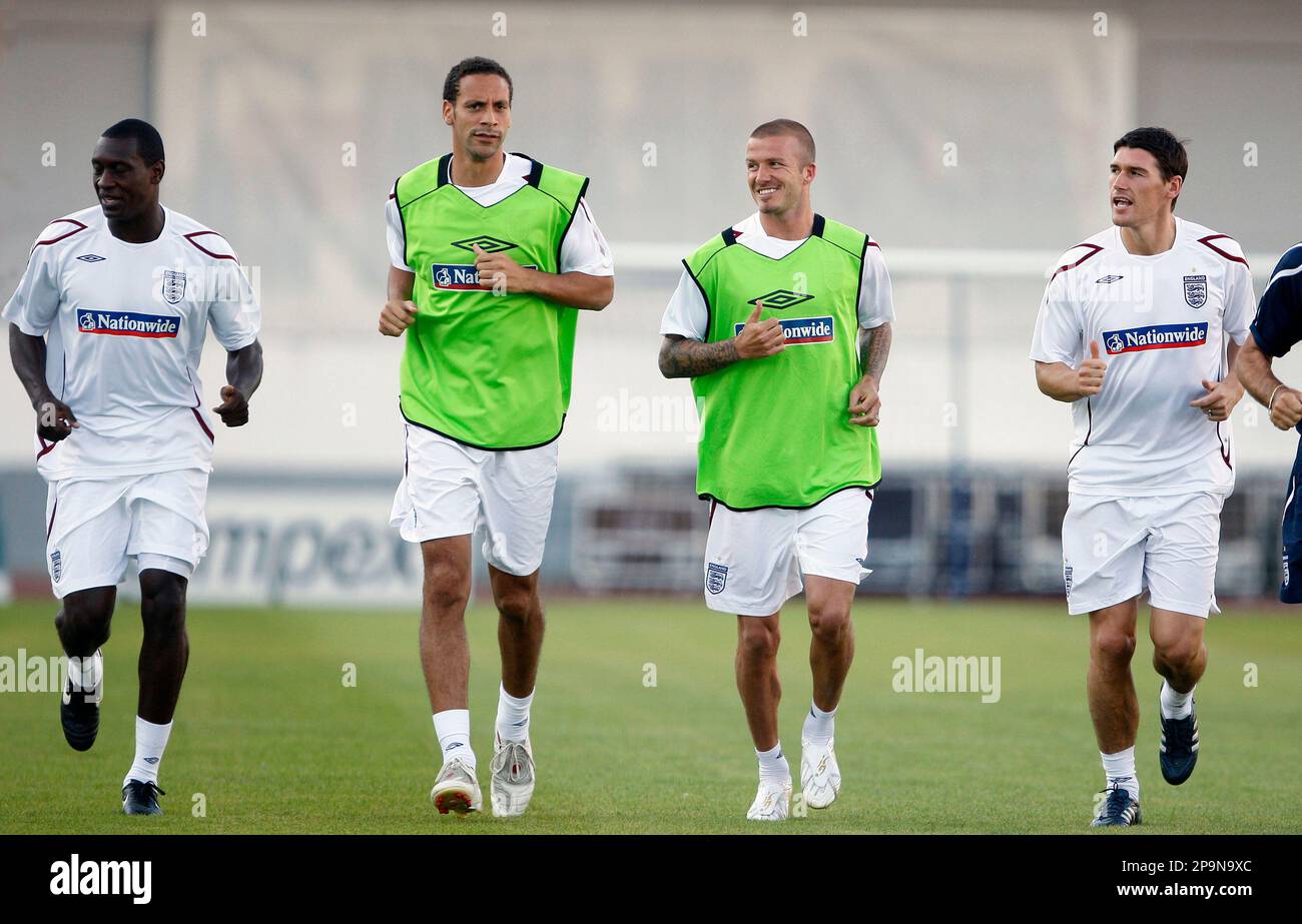 From Left Emile Heskey Rio Ferdinand David Beckham And Gareth Barry from-left-emile-heskey-rio-ferdinand-david-beckham-and-gareth-barry