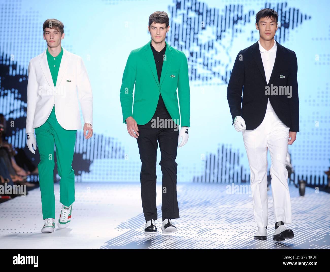The spring collection Lacoste modeled during Fashion Week in New York, Saturday Sept. 6, 2008. (AP Photo/Richard Drew Photo - Alamy